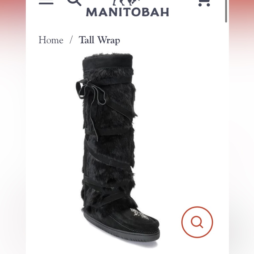 Manitoba tall wrap mukluks